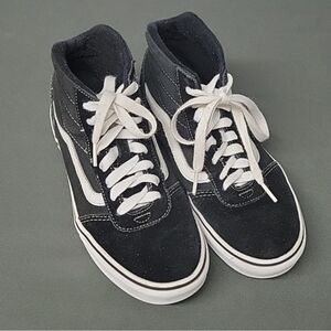Vans Black & White High Top Athletic Shoes Men's Size 6.5